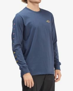 BILLABONG Unity Long Sleeve T-Shirt DENIM -Mens Accessories Sales 2022 abyzt00904 billabongw den sd2 1