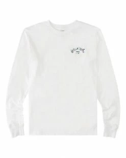 BILLABONG Arch Fil Long Sleeve T-Shirt WHITE 10 BILLABONG Arch Fil Long Sleeve T-Shirt WHITE -Mens Accessories Sales 2022 abyzt00907 billabongf wht frt1 2