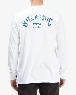 BILLABONG Arch Fil Long Sleeve T-Shirt WHITE 8 BILLABONG Arch Fil Long Sleeve T-Shirt WHITE -Mens Accessories Sales 2022 abyzt00907 billabongw wht bck1 2