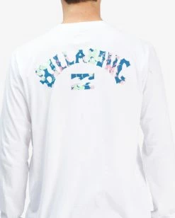 BILLABONG Arch Fil Long Sleeve T-Shirt WHITE 9 BILLABONG Arch Fil Long Sleeve T-Shirt WHITE -Mens Accessories Sales 2022 abyzt00907 billabongw wht dtl1 2