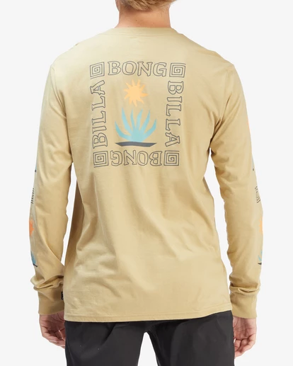 BILLABONG Tropics Long Sleeve T-Shirt SAND DUNE 4 BILLABONG Tropics Long Sleeve T-Shirt SAND DUNE - Image 4