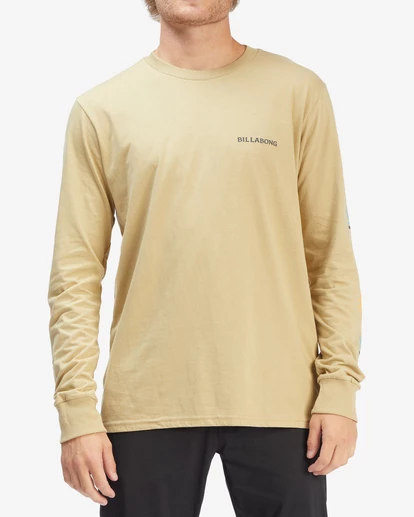 BILLABONG Tropics Long Sleeve T-Shirt SAND DUNE 1 BILLABONG Tropics Long Sleeve T-Shirt SAND DUNE