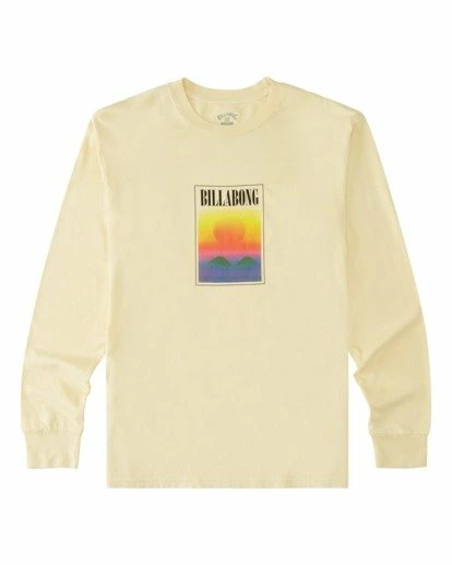 BILLABONG Vista Wave Washed Long Sleeve T-Shirt MELLOW YELLOW 5 BILLABONG Vista Wave Washed Long Sleeve T-Shirt MELLOW YELLOW - Image 5
