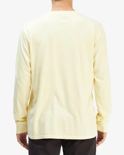 BILLABONG Vista Wave Washed Long Sleeve T-Shirt MELLOW YELLOW 3 BILLABONG Vista Wave Washed Long Sleeve T-Shirt MELLOW YELLOW - Image 3