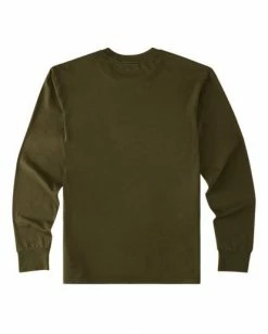 BILLABONG Diamond Wave Washed Long Sleeve T-Shirt MILITARY -Mens Accessories Sales 2022 abyzt00915 billabongf mil bck1 1