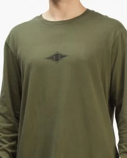 BILLABONG Diamond Wave Washed Long Sleeve T-Shirt MILITARY -Mens Accessories Sales 2022 abyzt00915 billabongw mil dtl1 1