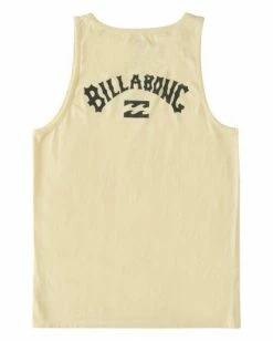 BILLABONG Arch Wave Washed Tank Top MELLOW YELLOW -Mens Accessories Sales 2022 abyzt00921 billabongf mly bck1 1
