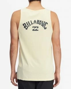 BILLABONG Arch Wave Washed Tank Top MELLOW YELLOW -Mens Accessories Sales 2022 abyzt00921 billabongw mly bck1 1