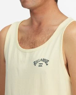BILLABONG Arch Wave Washed Tank Top MELLOW YELLOW -Mens Accessories Sales 2022 abyzt00921 billabongw mly dtl1 1