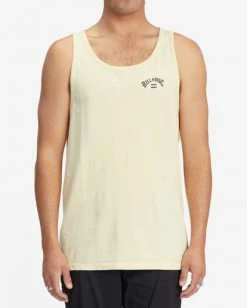 BILLABONG Arch Wave Washed Tank Top MELLOW YELLOW
