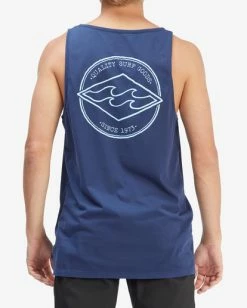 BILLABONG Rotor Diamond Wave Washed Tank Top DENIM -Mens Accessories Sales 2022 abyzt00922 billabongw den bck1 1