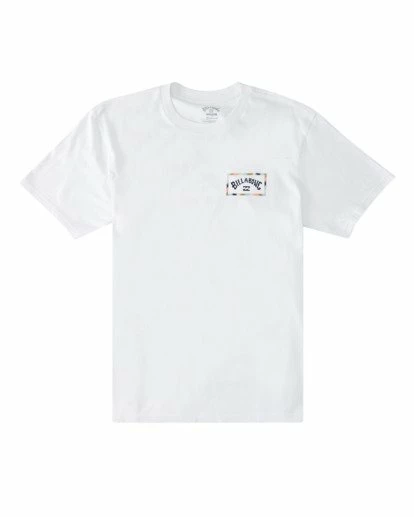 BILLABONG A/Div Arch Organic Short Sleeve T-Shirt WHITE 1 BILLABONG A/Div Arch Organic Short Sleeve T-Shirt WHITE