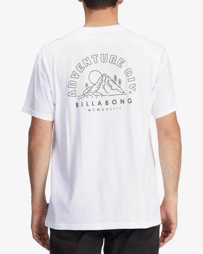 BILLABONG A/Div Compass Organic Short Sleeve T-Shirt WHITE 3 BILLABONG A/Div Compass Organic Short Sleeve T-Shirt WHITE - Image 3