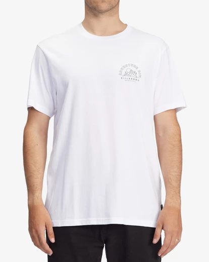BILLABONG A/Div Compass Organic Short Sleeve T-Shirt WHITE 1 BILLABONG A/Div Compass Organic Short Sleeve T-Shirt WHITE