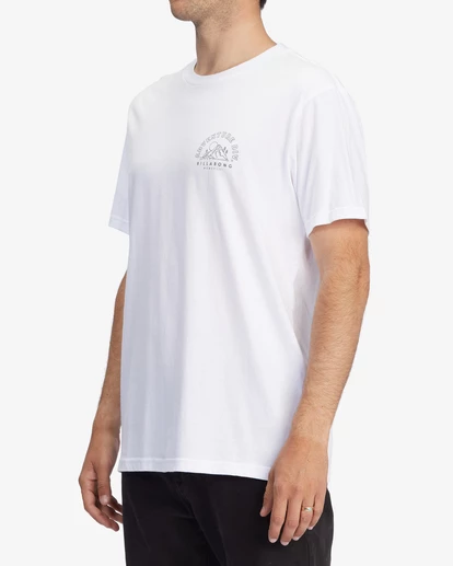 BILLABONG A/Div Compass Organic Short Sleeve T-Shirt WHITE 2 BILLABONG A/Div Compass Organic Short Sleeve T-Shirt WHITE - Image 2