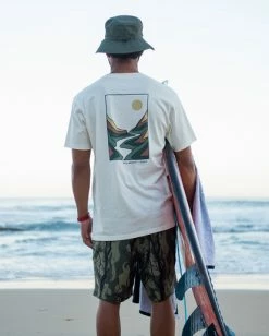 BILLABONG Gateway Organic Short Sleeve T-Shirt OFF WHITE