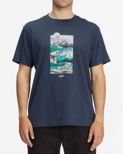 BILLABONG A/Div Seasons Organic Short Sleeve T-Shirt NITE