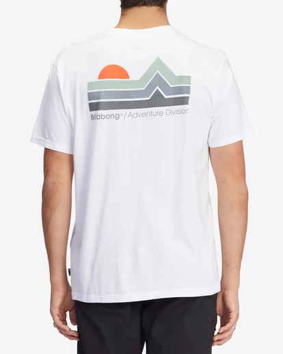 BILLABONG A/Div Stretch Organic Short Sleeve T-Shirt WHITE 3 BILLABONG A/Div Stretch Organic Short Sleeve T-Shirt WHITE - Image 3