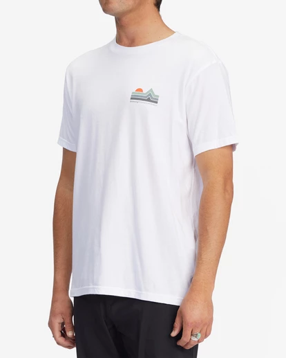 BILLABONG A/Div Stretch Organic Short Sleeve T-Shirt WHITE 2 BILLABONG A/Div Stretch Organic Short Sleeve T-Shirt WHITE - Image 2
