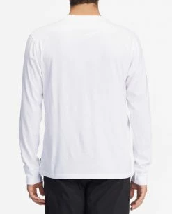 BILLABONG A/Div Coordinates Organic Long Sleeve T-Shirt WHITE -Mens Accessories Sales 2022 abyzt00932 billabongw wht bck1 2