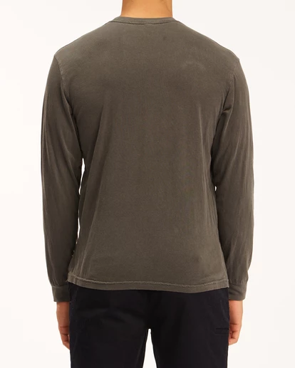 BILLABONG Wave Washed Long Sleeve T-Shirt BONE 4 BILLABONG Wave Washed Long Sleeve T-Shirt BONE - Image 4