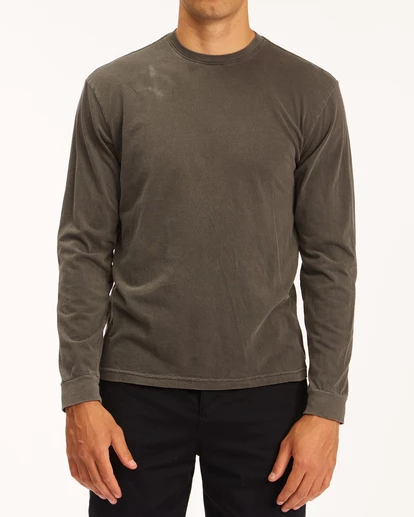 BILLABONG Wave Washed Long Sleeve T-Shirt BONE 1 BILLABONG Wave Washed Long Sleeve T-Shirt BONE