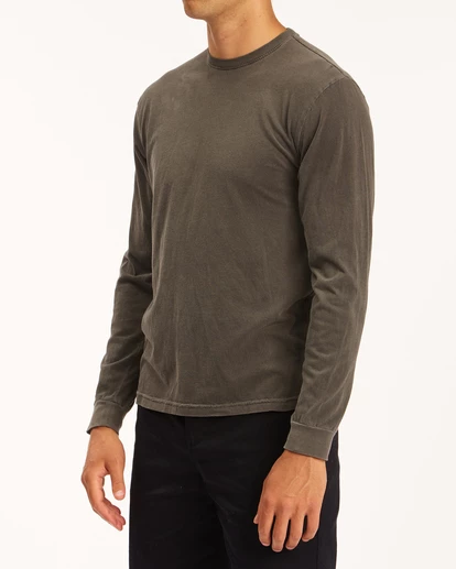 BILLABONG Wave Washed Long Sleeve T-Shirt BONE 3 BILLABONG Wave Washed Long Sleeve T-Shirt BONE - Image 3