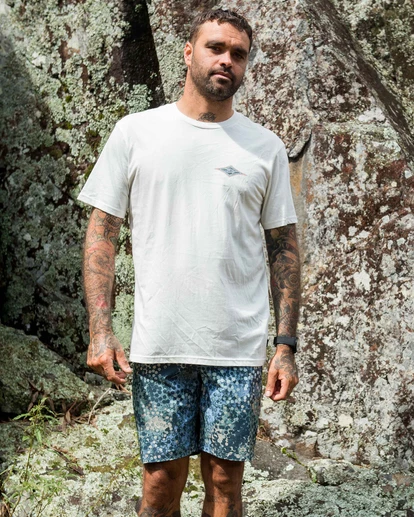 BILLABONG A/Div Otis Diamond Organic Short Sleeve T-Shirt SNOW 2 BILLABONG A/Div Otis Diamond Organic Short Sleeve T-Shirt SNOW - Image 2