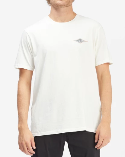 BILLABONG A/Div Otis Diamond Organic Short Sleeve T-Shirt SNOW 3 BILLABONG A/Div Otis Diamond Organic Short Sleeve T-Shirt SNOW - Image 3