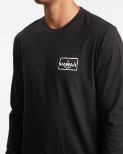 BILLABONG Access Long Sleeve T-Shirt BLACK -Mens Accessories Sales 2022 abyzt00995 billabongw blk dtl1 1
