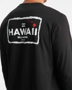 BILLABONG Access Long Sleeve T-Shirt BLACK -Mens Accessories Sales 2022 abyzt00995 billabongw blk dtl2 1