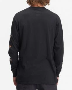 BILLABONG Budweiser Stacked Neon Long Sleeve T-Shirt BLACK -Mens Accessories Sales 2022 abyzt01022 billabongw blk bck1 1