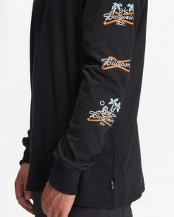 BILLABONG Budweiser Stacked Neon Long Sleeve T-Shirt BLACK -Mens Accessories Sales 2022 abyzt01022 billabongw blk dtl1 1