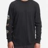 BILLABONG Budweiser Stacked Neon Long Sleeve T-Shirt BLACK