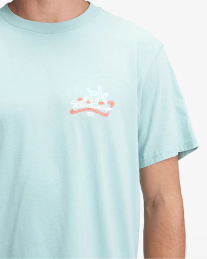 BILLABONG Budweiser Palm Neon Short Sleeve T-Shirt DARK OZONE 5 BILLABONG Budweiser Palm Neon Short Sleeve T-Shirt DARK OZONE - Image 5