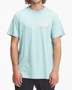 BILLABONG Budweiser Palm Neon Short Sleeve T-Shirt DARK OZONE