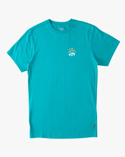 BILLABONG The Simpsons Family Arch Short Sleeve T-Shirt TEAL 6 BILLABONG The Simpsons Family Arch Short Sleeve T-Shirt TEAL - Image 6