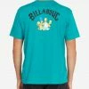 BILLABONG The Simpsons Family Arch Short Sleeve T-Shirt TEAL