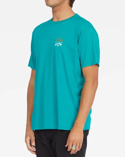 BILLABONG The Simpsons Family Arch Short Sleeve T-Shirt TEAL 2 BILLABONG The Simpsons Family Arch Short Sleeve T-Shirt TEAL - Image 2