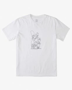 BILLABONG The Simpsons Nuclear Family Organic Short Sleeve T-Shirt WHITE 12 BILLABONG The Simpsons Nuclear Family Organic Short Sleeve T-Shirt WHITE -Mens Accessories Sales 2022 abyzt01029 billabongf wht frt1 2