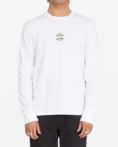 BILLABONG The Simpsons Family Long Sleeve T-Shirt WHITE 4 BILLABONG The Simpsons Family Long Sleeve T-Shirt WHITE - Image 4