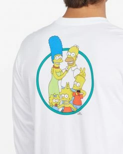 BILLABONG The Simpsons Family Long Sleeve T-Shirt WHITE 12 BILLABONG The Simpsons Family Long Sleeve T-Shirt WHITE -Mens Accessories Sales 2022 abyzt01041 billabongw wht dtl1 1