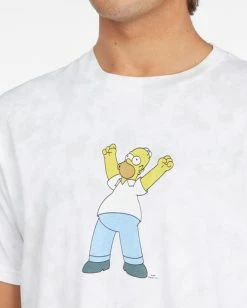 BILLABONG The Simpsons Homer Tie-Dye Short Sleeve T-Shirt WHITE 13 BILLABONG The Simpsons Homer Tie-Dye Short Sleeve T-Shirt WHITE -Mens Accessories Sales 2022 abyzt01046 billabongw wht dtl2 1