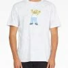 BILLABONG The Simpsons Homer Tie-Dye Short Sleeve T-Shirt WHITE