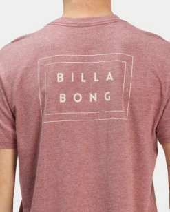 BILLABONG Die Cut Line Short Sleeve T-Shirt PORT HEATHER -Mens Accessories Sales 2022 abyzt01160 billabongw pte dtl1 1