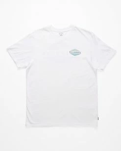 BILLABONG Level Short Sleeve T-Shirt WHITE -Mens Accessories Sales 2022 abyzt01161 billabongf wht frt1 1