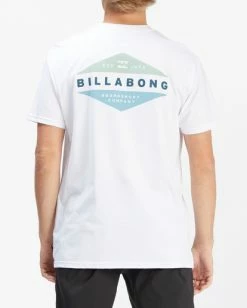 BILLABONG Level Short Sleeve T-Shirt WHITE -Mens Accessories Sales 2022 abyzt01161 billabongw wht bck1 1