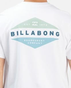 BILLABONG Level Short Sleeve T-Shirt WHITE -Mens Accessories Sales 2022 abyzt01161 billabongw wht dtl1 1