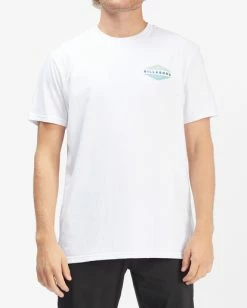 BILLABONG Level Short Sleeve T-Shirt WHITE