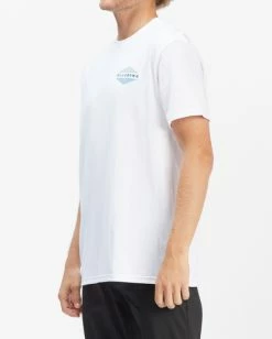 BILLABONG Level Short Sleeve T-Shirt WHITE -Mens Accessories Sales 2022 abyzt01161 billabongw wht sd1 1